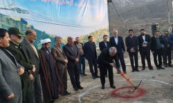 پل معلق بام شهر دورود کلنگ‌زنی شد