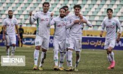 برد خانگی تیم فوتبال خیبر خرم‌آباد مقابل پارس جنوبی جم
