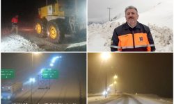 برف و کولاک شدید در جاده‌های لرستان/ از سفرهای غیرضروری پرهیز شود