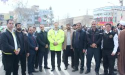 حضور پرسنل اورژانس لرستان در راهپیمایی باشکوه ۲۲ بهمن+تصاویر