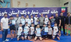 شهرداری خرم آباد در جشنواره کشوری نونهالان کشتی آزاد سوم شد