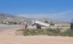 واژگونی تانکر حامل گاز LPG در لرستان