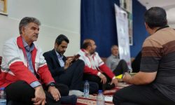 برگزاری رزمایش جهادی میز خدمت جمعیت هلال احمر لرستان
