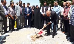 کلنگ‌زنی احداث جاده دوم سلامت باغ فدک بروجرد