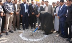 کلنگ احداث و توسعه یادمان شهدای گمنام پلدختر بر زمین زده شد