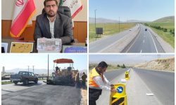 انجام ۹ کیلومتر روکش آسفالت در محورهای اصلی بروجرد