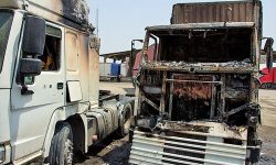 حریق کامیون در لرستان یک کشته برجا گذاشت