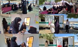 برپایی ایستگاه سیار مرکز بهداشت خرم آباد در موکب «امام خامنه‌ای»