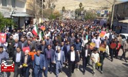 فریاد حمایت از فلسطین/ مرگ بر اسرائیل در دیار هویزه ثانی طنین انداز شد
