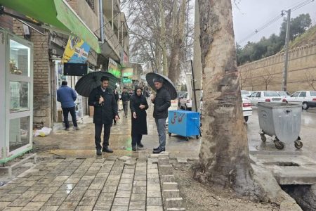 اتمام کف‌سازی پیاده‌‌راه حریم قلعه”فلک‌الافلاک”