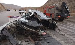 برخورد خونین خودرو‌ها در آزادراه خرم‌آباد-بروجرد