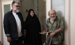 عیادت رئیس بسیج هنرمندان کشور از هنرمند پیشکسوت لرستانی