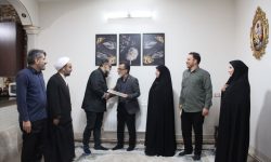 دیدار رئیس بسیج هنرمندان کشور با چهره شاخص سرود لرستان