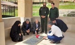 مزار مطهر شهید معلم “صادق بهرامی” عطر افشانی شد