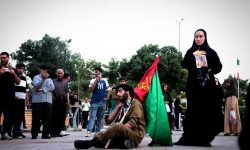 نمایش خیابانی شین،آ،الف در خرم‌آباد اجرا شد