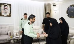 دیدار رئیس سازمان حفاظت اطلاعات فراجا با خانواده شهید «سیدنورخدا موسوی»