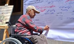 برپایی ایستگاه دل‌نوشته «امام خوب من،برایت می‌نویسم» در خرم‌آباد+تصاویر