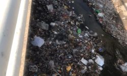 پل پیوستی فاجعه‌ زباله در بستر رودخانه