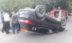 واژگونی تیگو در خرم آباد یک مصدوم برجای گذاشت