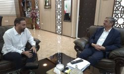 دیدار مالک باشگاه خیبر با استاندار لرستان