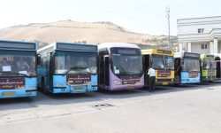 اعزام ۵۲ دستگاه اتوبوس از خرم آباد به مرز مهران+تصاویر