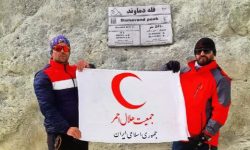 صعود موفقیت آمیز نجاتگران هلال‌احمر سلسله به قله دماوند
