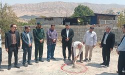 کلنگ زنی ایستگاه خودکار هواشناسی معمولان