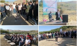 کلنگ زنی ۲ زمین چمن مصنوعی روستایی در بروجرد