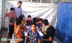 ایستگاه نقاشی کانون پرورش فکری لرستان به مناسبت هفته وحدت
