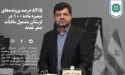 ۸۴ درصد پرونده‌های تبصره ماده ۱۰۰ در لرستان مشمول مالیات صفر شدند