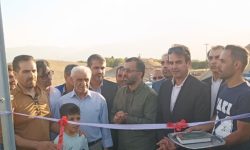 افتتاح زمین چمن مصنوعی در روستای قشلاق بروجرد