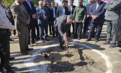 کلنگ زنی فاز دوم تصفیه‌خانه فاضلاب بروجرد+تصاویر