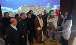رونمایی از تابلو تمثال شهید «مهدی حیدری» در کوهدشت