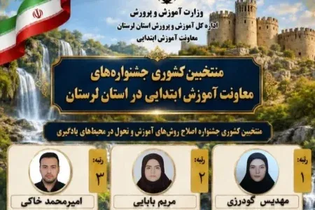 درخشش معلمان لرستانی در جشنواره‌های کشوری آموزش ابتدایی