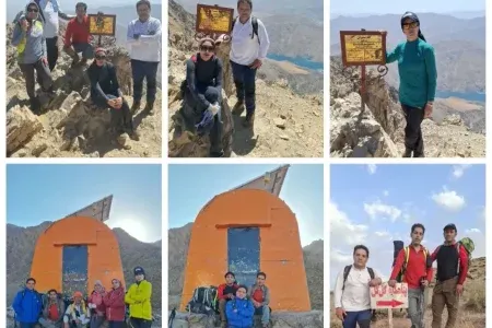 صعود افتخارآفرین کوهنوردان کوهدشتی به بلندترین قله لرستان