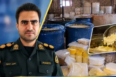 کشف ۸۰۰ کیلو روغن غیربهداشتی در سلسله