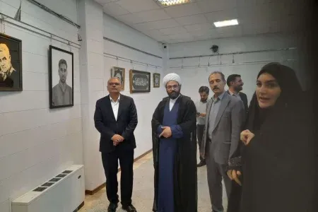 نمایشگاه طراحی تمثال شهدا در دورود برپا شد