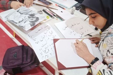 دانش‌آموزان خرم‌آبادی صدای مقاومت را با هنر به تصویر کشیدند