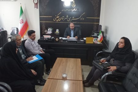دیدار چهره به چهره رئیس دادگستری چگنی با مردم