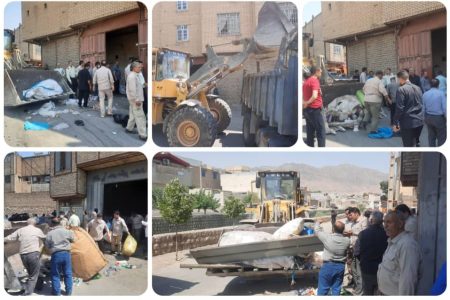 جمع آوری مراکز خرید و فروش غیرمجاز ضایعات در خرم آباد