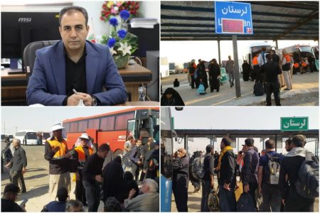 خادمان حمل و نقل لرستان همدل و همگام با زائران اربعین حسینی(ع)