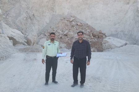 شناسایی تخلف معدنی خارج از محدوده در معدن شن و ماسه کوهی پلدختر