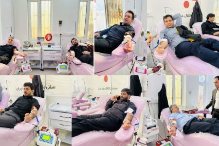 کارکنان توزیع برق لرستان چراغ نذر خون را برافروختند