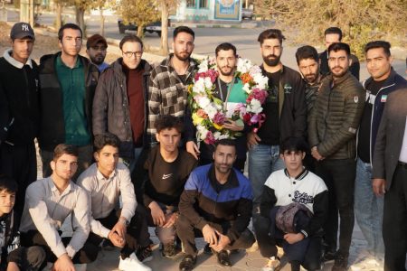 استقبال از قهرمان کشتی فرنگی المپیک ناشنوایان در کوهدشت