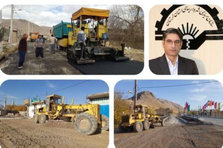 پایان پروژه بزرگ آسفالت معابر بیرانشهر