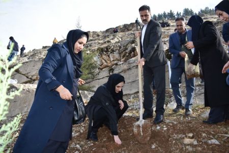 پویش گسترده نهال‌کاری در بام خرم‌آباد