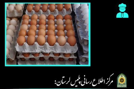 توقیف کامیون حامل ۲ تن تخم‌مرغ فاقد مجوز در الیگودرز