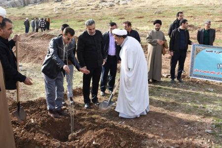 پویش درخت کاری در خرم آباد به مناسبت روز پدر+تصاویر