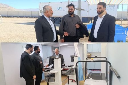 استقرار بیمارستان سیار «برکت» در رومشکان