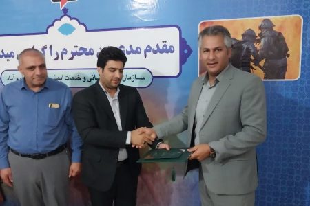 قدردانی مدیر پروژه بیمارستان ۶۱۵ تختخوابی نیایش از آتشنشانان خرمآباد